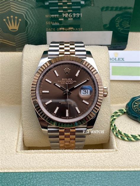 rolex 41mm chocolate dial